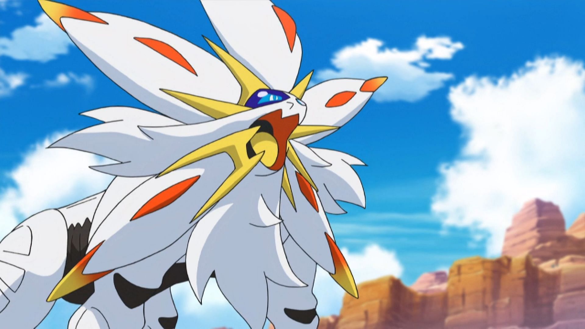 Solgaleo in the anime (Image via TPC)